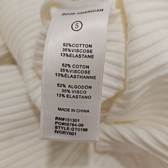 *sold*Good American Chunky Ribbed Tank Sz 5 /2XL - Picture 9 of 10